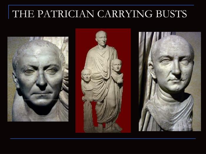 Patrician roman busts his portrait ancestors barberini statue ce 1st family sculpture architecture two century flashcards expanding horizons mencher kenney